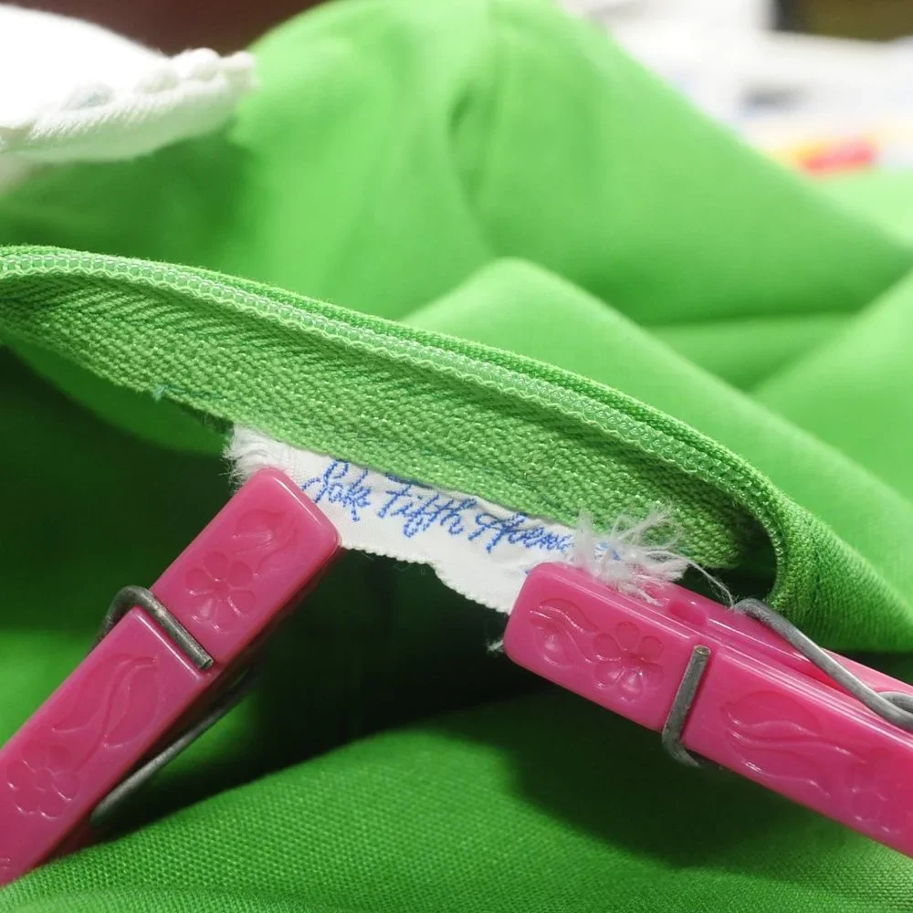 VTG 70's Saks Fifth Ave Kelly Green Girls School Church Party Dress Size 18M/2T - Picture 6 of 9